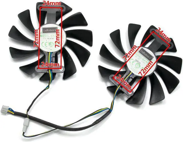 Alt view image 3 of 5 - 95mm GAA8S2U 4Pin Cooler Fan Replace For Zotac GeForce GTX 1070 1080 AMP GTX1070 GTX1080 Graphics Card Cooling Fan