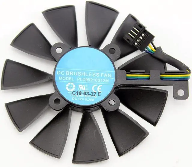 Alt view image 5 of 5 - 87MM PLD09210S12M PLD09210S12HH Cooling Fan Replace For ASUS RX VEGA64 VEGA56 64 RX 580 Fan GTX 1080Ti  Graphics Card Fan