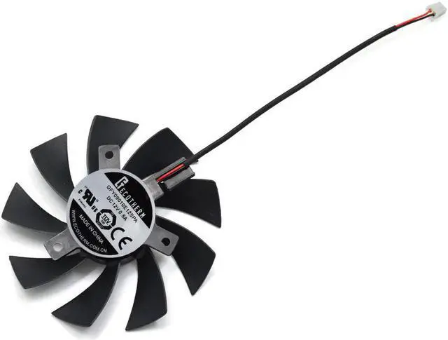 Alt view image 5 of 6 - 85mm T129215SH GFY09010E12SPA 2Pin 0.3A Cooling Fan For Zotac GTX 1050 GeForce GTX 1050 Ti Mini 4GB Video Graphics Card Fans