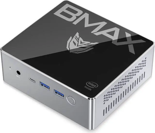Alt view image 4 of 5 - B2 Plus Mini PC Gamer Computer Windows10  Celeron J4115 8GB DDR4 128GB SSD  9th Gen UHD Graphics 600 Quad Core BT