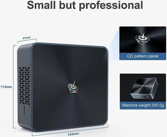 Alt view image 2 of 5 - SEi10 Mini PC I3-10110U CPU 8+256G/16+512G Bluetoth 5.0 Wifi6 1000M LAN Type-C USB3.0 HD 4K Display Mini PC Office