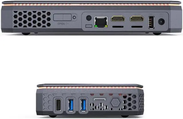 Alt view image 2 of 5 - A4-7210 Windows 10 Mini PC DDR3 8GB SSD 128GB Support 2.5inch HDD 1000M Lan  2 HD-MI display  Windows 10 Mini Computer