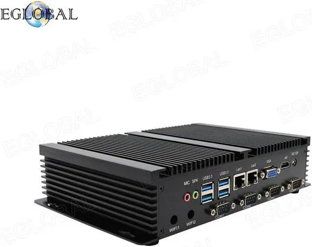 Alt view image 2 of 4 - fanless mini pc Core i5 3317U celeron 1007 Dual Nics 4 RS232 COM industrial computer with HDMI+VGA Windows XP Linux