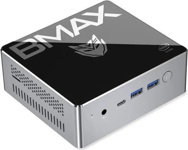 Alt view image 2 of 5 - B2 Plus Mini PC Gamer Computer Windows10  Celeron J4115 8GB DDR4 128GB SSD  9th Gen UHD Graphics 600 Quad Core BT