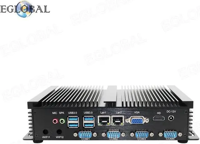 Alt view image 3 of 4 - fanless mini pc Core i5 3317U celeron 1007 Dual Nics 4 RS232 COM industrial computer with HDMI+VGA Windows XP Linux