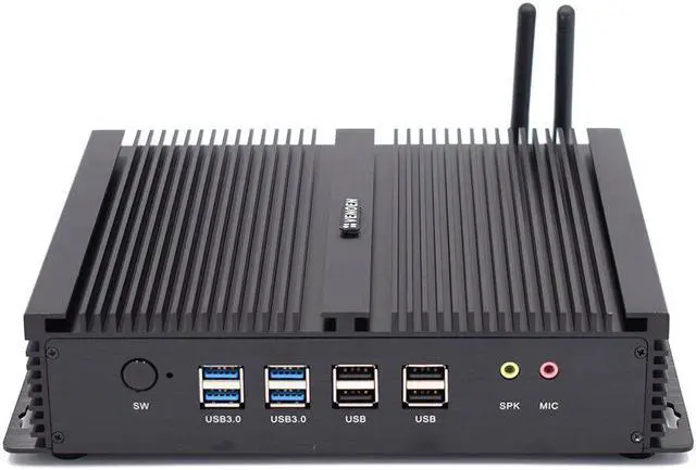 Main image of Core i7 5500U Mini PC Windows Linux i5 4200U Fanless Industrial computer Dual LAN NICS 6*RS232 PC Server 2955U