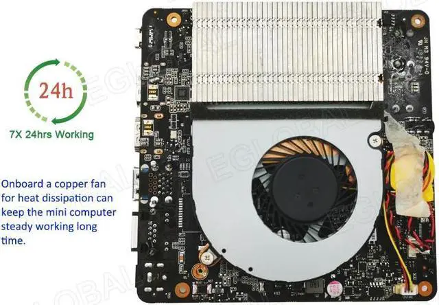 Alt view image 4 of 5 - 8th Gen Whiskey Lake Mini Pc Pentium Gold 5405U Core i3-8145U i5-8265U i7-8565U Copper Fan Micro  Desktop Computer Mini