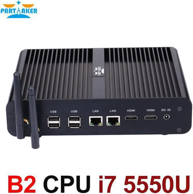 Alt view image 5 of 5 - New  Core i7 5550U Mini PC Windows 10 Mini Computers 16GB RAM 256GB SSD Minipc  NUC i7 Dual LAN 4K HD PC Portable