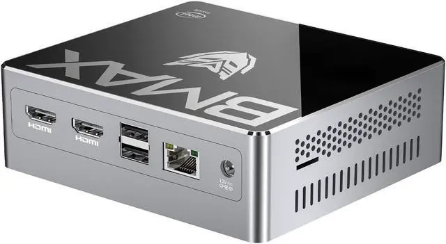 Alt view image 3 of 5 - B2 Plus Mini PC Gamer Computer Windows10  Celeron J4115 8GB DDR4 128GB SSD  9th Gen UHD Graphics 600 Quad Core BT