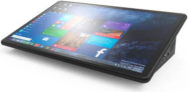 Alt view image 3 of 3 - 2020 Industrial Mini PC Desktop PC Tablet All In One 11.6 inch Windows 10 Pro J3355 4GB RAM RS232 POS Computers RJ45 M.2 Gaming