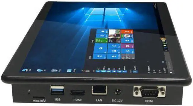Alt view image 2 of 5 - Mini PC All In One Box Tablet PC Desktop Windows 10 11.6"  J3355 4GB RAM RS232 5G WiFi Mini Computer RJ45 HDMI