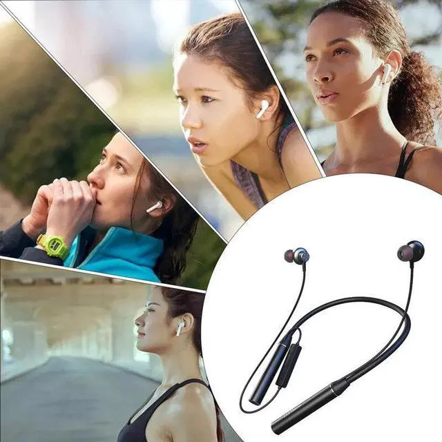 Alt view image 5 of 5 - GYM530 Wireless Neckband bluetooth Earphone 80 Hours Playback Stereo Bass Sport Headphones Earphones TF Card Magnetic Headset with Mic