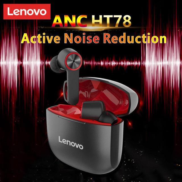 Alt view image 3 of 5 - HT78 TWS bluetooth 5.0 Earphones ANC Anctive Noise Cancelling Wireless Earbuds 13mm Dynamic HIFI Stereo IPX5 Waterproof Touch Control Headphone with Mic