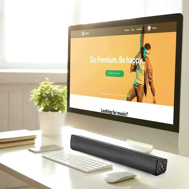 Alt view image 3 of 5 - Y9 bluetooth Soundbar Bass Stereo 45MM Drivers 20W Speaker TF Card AUX-In 2000mAh Remote Control Soundbox with Mic for Smart Phone TV PC Tablets