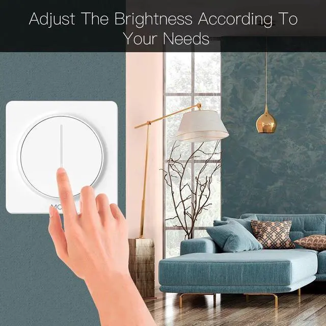 Alt view image 2 of 5 - WiFi Smart Touch Light Dimmer Switch Touch Timer Brightness Memory Smart Life/Tuya APP Remote Control Work with Alexa Google
