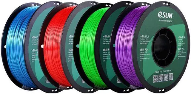 Alt view image 2 of 5 - Silk PLA Filament 1.75mm Silk PLA 3D Printing Filament 1KG 2.2 LBS Spool 3D Materials for 3D Printers