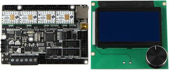 Alt view image 2 of 5 - Robin E3D V1.0+4Pcs TMC2225 Stepper Motor Driver+12864 LCD Screen Kit forEnder-3 CR-10 Series 3D Printer