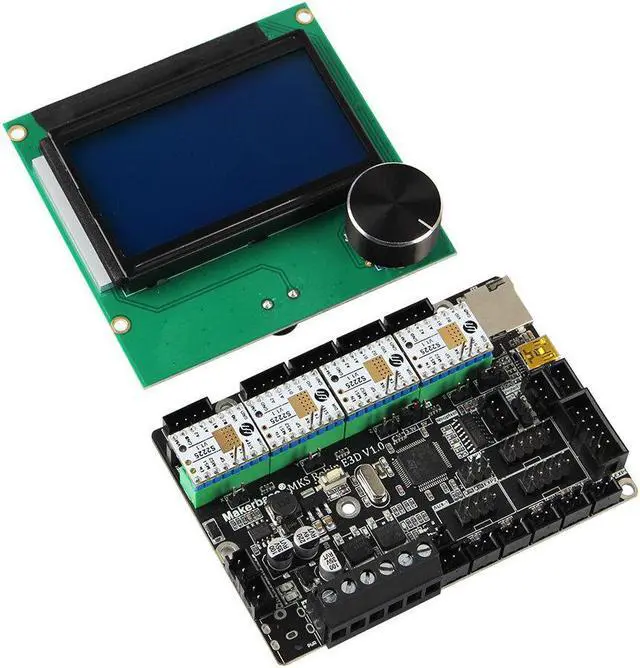 Alt view image 4 of 5 - Robin E3D V1.0+4Pcs TMC2225 Stepper Motor Driver+12864 LCD Screen Kit forEnder-3 CR-10 Series 3D Printer