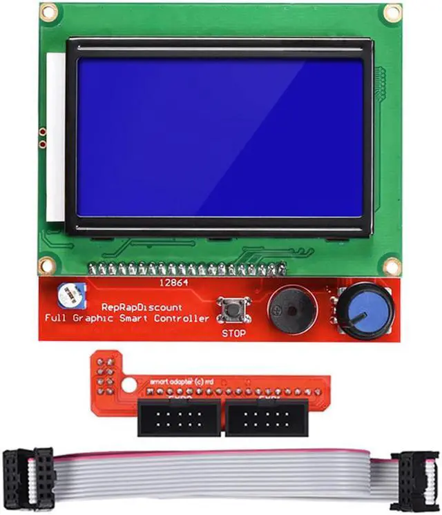 Alt view image 3 of 5 - 1.4 Controller + Mega2560 R3 + 12864 Display with Limit Switch & A4988 Stepper Motor Driver DIY Kit forCNC 3D Printer