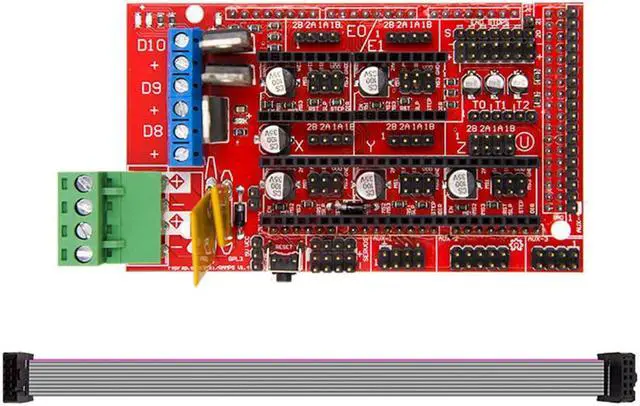 Alt view image 4 of 5 - 1.4 Controller + Mega2560 R3 + 12864 Display with Limit Switch & A4988 Stepper Motor Driver DIY Kit forCNC 3D Printer