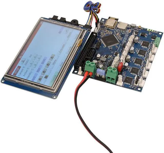 Alt view image 3 of 5 - 2 Wifi V1.04 Cloned DuetWifi Advanced 32 Bit Electronic Mainboard With 7 inch PanelDue Touch Screen Controller For 3D Printer