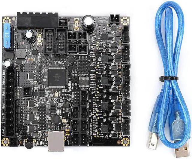 Alt view image 2 of 5 - Cloned RAMBo 1.4 Motherboard MEGA And Stepper Drivers All On One Integrated PCB For /Lulzbot Taz6/3D Printer