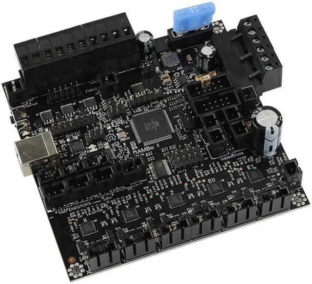 Alt view image 5 of 5 - Cloned RAMBo 1.4 Motherboard MEGA And Stepper Drivers All On One Integrated PCB For /Lulzbot Taz6/3D Printer