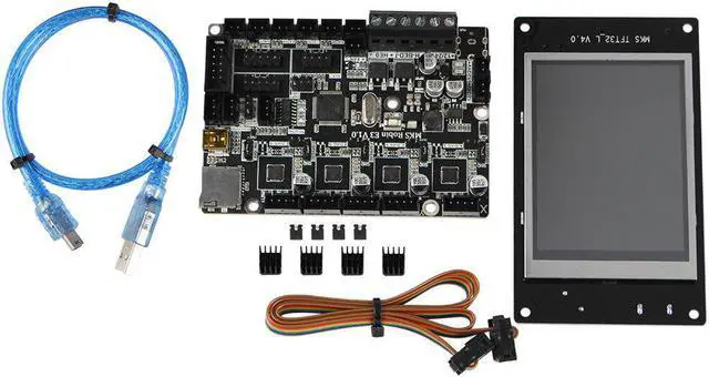 Main image of TFT32 Display+Robin E3 v1.0 256 Subdivision Mainboard TMC2209 Silent Chip 3D Printer Motherboard