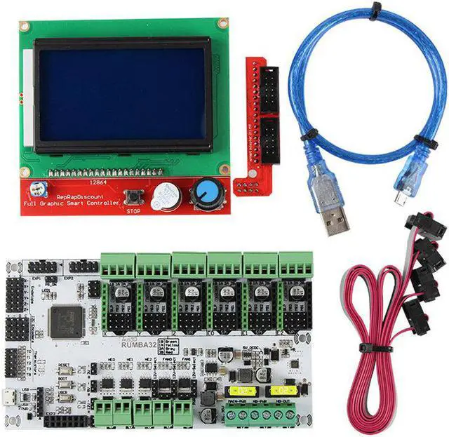Main image of Mainboard 32Bit 3D Printer Mainboard with 12864 LCD Display