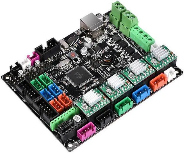 Alt view image 4 of 5 - GEN-L V1.0 Integrated Controller Mainboard + 5pcs DRV8825 Stepper Motor Driver Kit Compatible Ramps1.4 1.6/Mega2560 R3 For 3D Printer