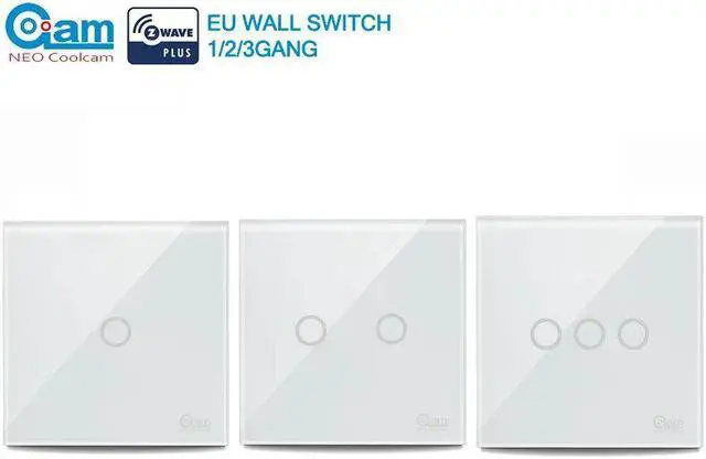 Main image of Zwave Smart Light Switch EU 1/2/3CH Touch Sensitive Wall Switch Home Automation Z Wave Wireless Remote Control Light Switch
