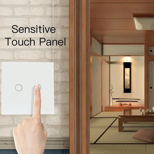 Alt view image 3 of 5 - Zwave Smart Light Switch EU 1/2/3CH Touch Sensitive Wall Switch Home Automation Z Wave Wireless Remote Control Light Switch