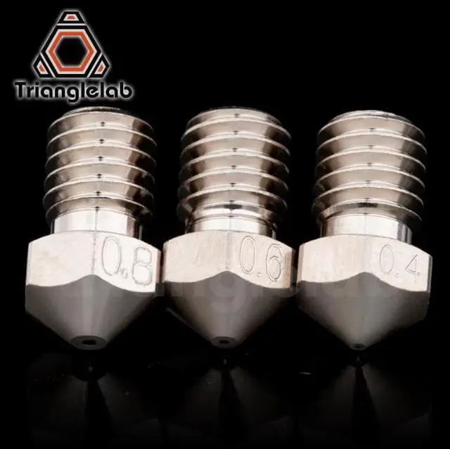 Alt view image 2 of 3 - / Dforce T-V6 Plated Copper Nozzle Durable Non-stick High Performance For 3D Printers M6 Thread For E3D V6 Dragon Hotend