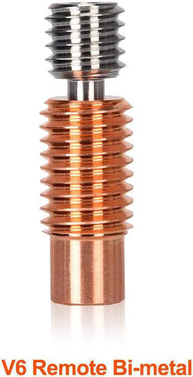 Alt view image 6 of 7 - Bi-metal Heatbreak Copper Titanium Alloy Throat V6 Remote/Ender3 Series/Water-cooled Version for For PT100 V6 Volcano Hotend Block Prusa i3 MK3 3D Printer