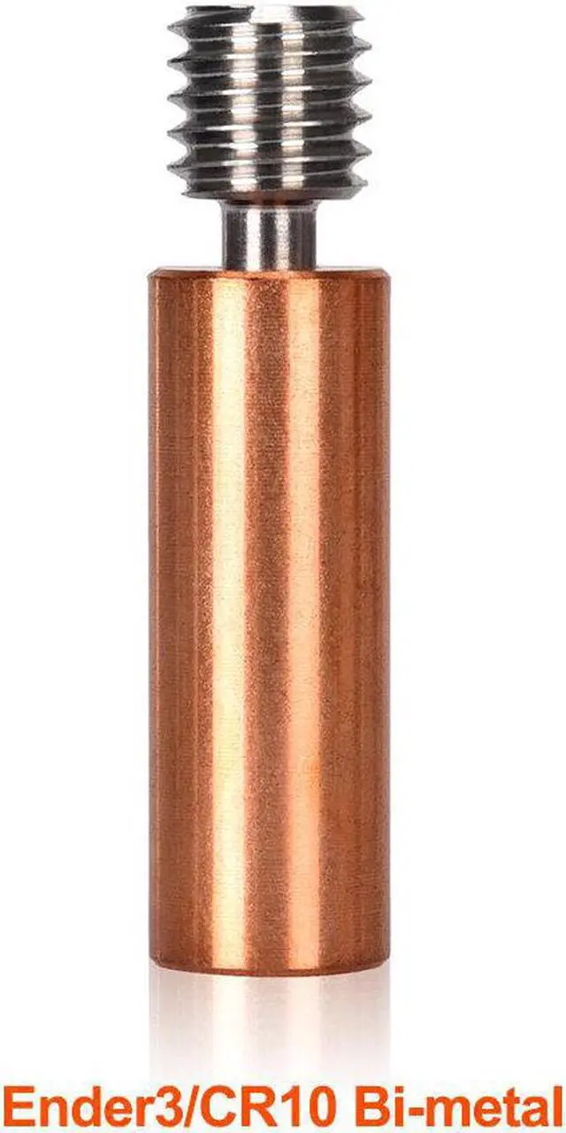 Alt view image 7 of 7 - Bi-metal Heatbreak Copper Titanium Alloy Throat V6 Remote/Ender3 Series/Water-cooled Version for For PT100 V6 Volcano Hotend Block Prusa i3 MK3 3D Printer