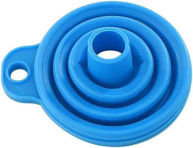 Alt view image 5 of 5 - TWOCollapsible Silicone Funnels and Stainless Steel Resin Filter Cups for Pouring Resin Back into Bottle