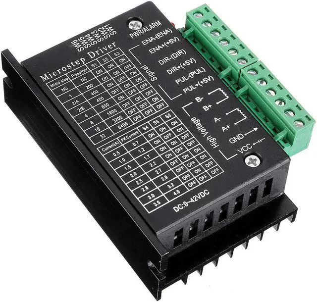 Main image of TB6600 Upgraded Stepper Motor Driver Controller for 4A 9~40V TTL 32 Micro-Step 2 or 4 Phase of 42/57 Stepper Motor 3D Printer CNC Part