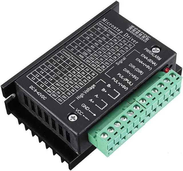 Alt view image 3 of 5 - TB6600 Upgraded Stepper Motor Driver Controller for 4A 9~40V TTL 32 Micro-Step 2 or 4 Phase of 42/57 Stepper Motor 3D Printer CNC Part