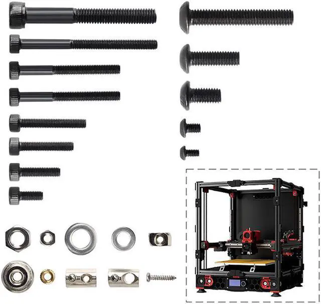 Alt view image 2 of 5 - V2.4 VORON2 3d Printer Switchwire Project Fasteners Screws Nuts Full Kit for3D Printer