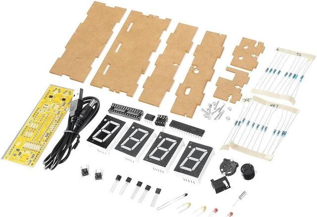 HU-005 Digital Clock Production Kit 51 Single-chip Clock Training ...