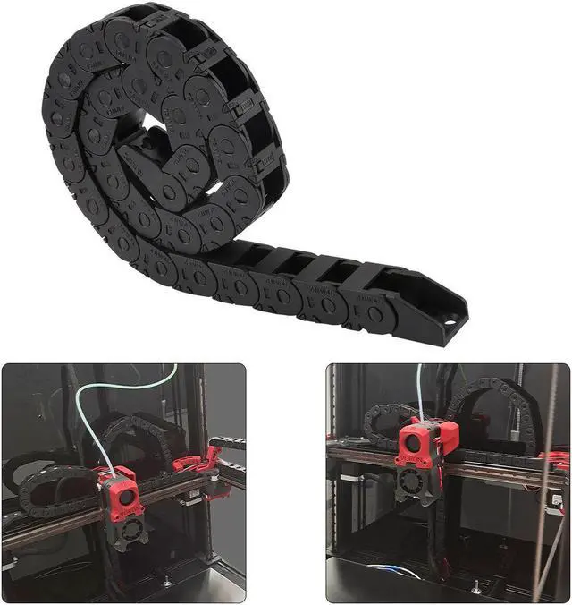 Alt view image 3 of 5 - VORON2.4 250/300/350mm Black Tank Drag Chain Open Type Cable Chain Kit for VORON 3D Printer