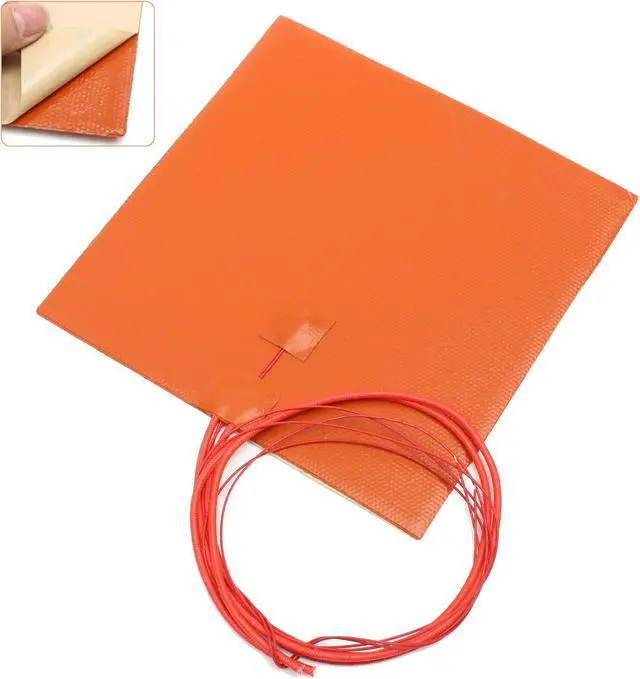 Alt view image 2 of 5 - 12V 200W 200mmx200mm Waterproof Flexible Silicone Heated Bed Heating Pad For 3D Printer