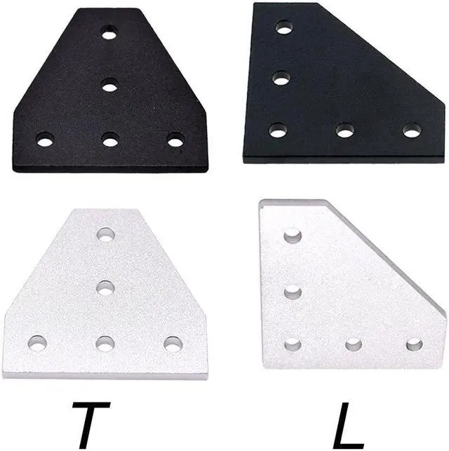 Main image of 1Pcs CNC 5 holes 90 degree Joint Board Plate Corner Angle Bracket Connection Strip for 2020 Aluminum Profile
