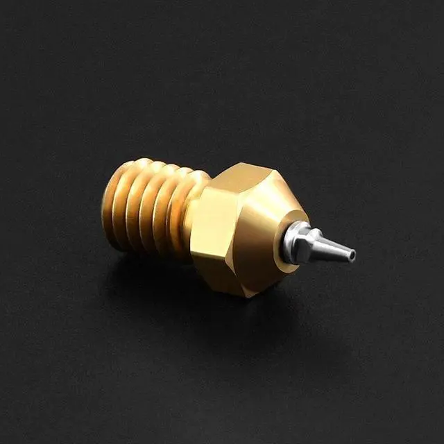 Alt view image 4 of 5 - TWO1Pcs M6 Thread Brass Nozzle Adapter Set 0.2/0.3/0.4/0.5mm Tip 1.75mm filament for 3D Printer