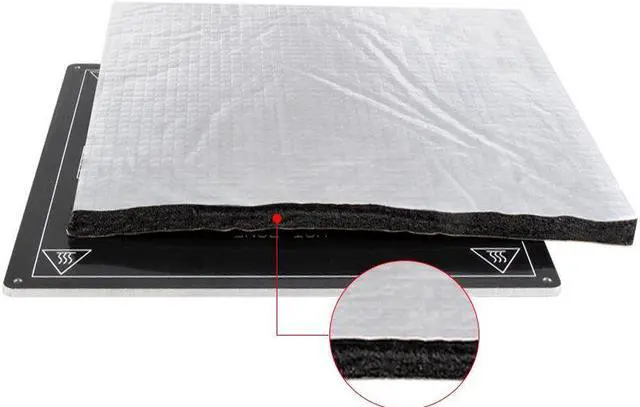 Alt view image 2 of 4 - SIMAX3D Heated Bed Heat Insulation Cotton 200/220/235/310mm Foil Self-adhesive Insulation Cotton for 3D Printer