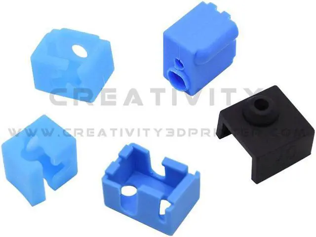 Alt view image 6 of 7 - 5Pcs Silicone Sock for V6 Volcano V5 J-head Hotend Extruder MK8/CR10/CR10S Heated Block Warm Keeping Cover 3D Printer