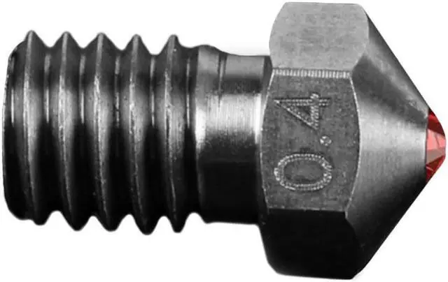 Alt view image 5 of 5 - 3Pcs Dotbit 0.4mm V6 Ti Alloy Ruby Nozzle Compatible with PETG ABS PEI PEEK for 3D Printer