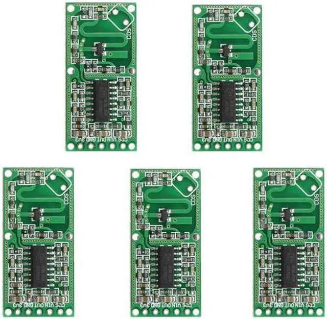 Alt view image 2 of 5 - 5pcs RCWL-0516 4-28V 3mA Microwave Radar Sensor Human Body Induction Switch Module Prober