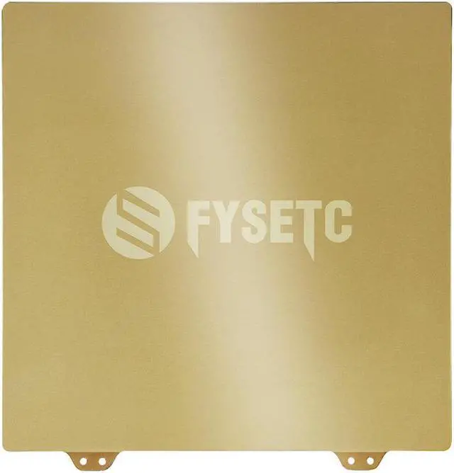Alt view image 5 of 5 - 355*355mm Golden Profiled Steel Plate + MagneticSticker B-Side + High Temperature Resistant PEI Set Kit
