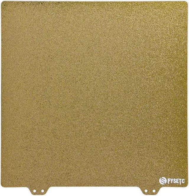 Alt view image 4 of 5 - 355*355mm Golden Profiled Steel Plate + MagneticSticker B-Side + High Temperature Resistant PEI Set Kit